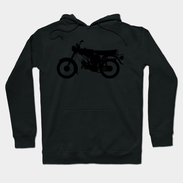 Simson S51 enduro silhouette Hoodie by GetThatCar